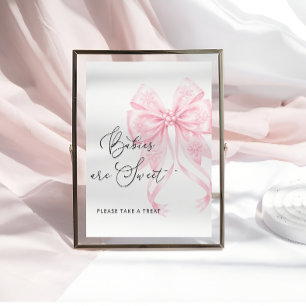 Kall utanför Rosa Ribbon Spädbarn är Sweet Poster