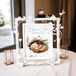 Kall utanför trädbeklädnad, babyskor för vinter poster