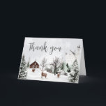 Kall utanför Winter Wonderland Baby Shower Tack Kort<br><div class="desc">Visa tacksamhet med Winter Hjort Baby Shower Tack för att kortet är utskrivbart,  ett perfekt sätt att  ditt hjärtliga tack. Med vackra motiv från baby lägger det här anpassadet till en aning söthet för din uppskattning. Personligen för att framföra ditt tack på det mest charmerande och minnesvärda sätt! BS549</div>