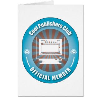 Kall utgivareklubb hälsningskort