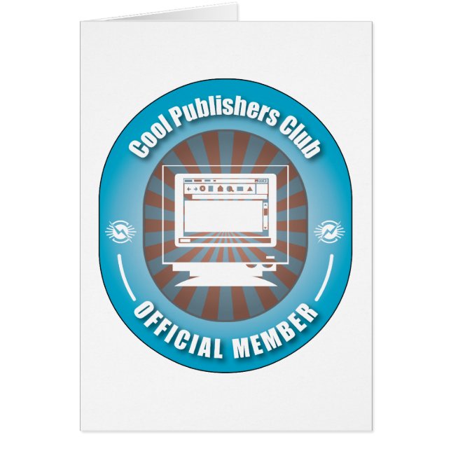 Kall utgivareklubb hälsningskort (Framsidan)