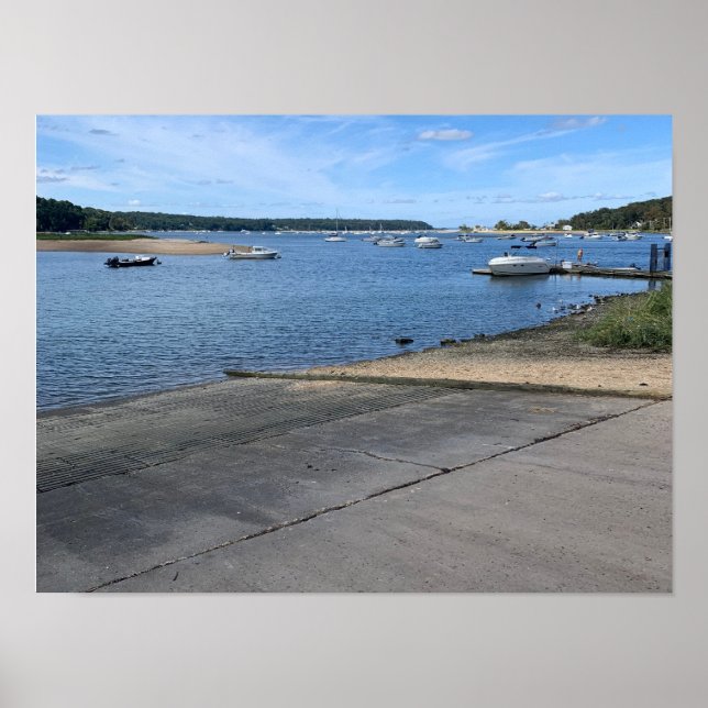 Kall Vår Harbour Long Island New York Poster (Framsidan)
