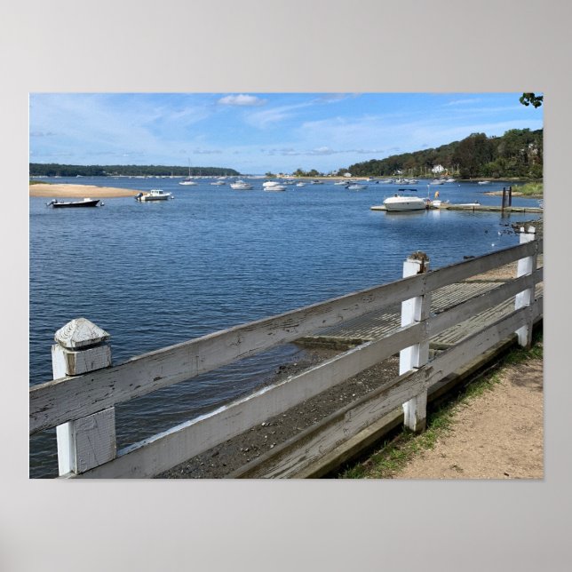 Kall Vår Harbour Long Island New York Poster (Framsidan)