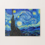 Kall Vincent Van Gogh för Starry natt målning Pussel<br><div class="desc">Den Starry natten vid impressionism för konst för mästerverk för Vincent Van Gogh målningcoola den gammala ledar- retored bran smärtar måla vibrerande genomdränkt färg som härlig trevlig kvalitets- kickupplösning landskap landskapkonst postar dekoration</div>