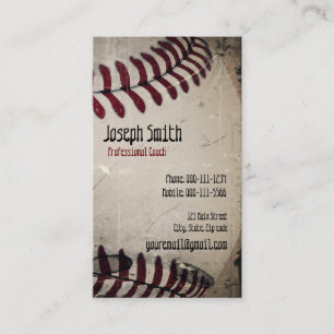 Kall vintageGrungebaseball Visitkort