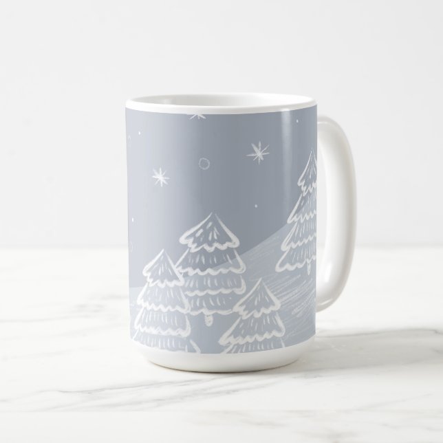 Kall vinter kaffemugg (Framsida höger)