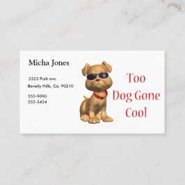 Kall vovve för hund väck visitkort
