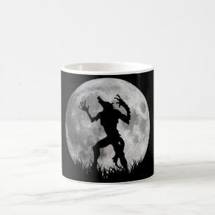 Kall Werewolffullmåneomformning Kaffemugg