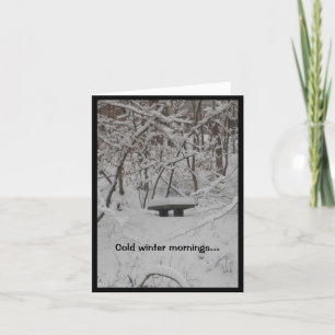Kall Winter och Hett Coffee Kort