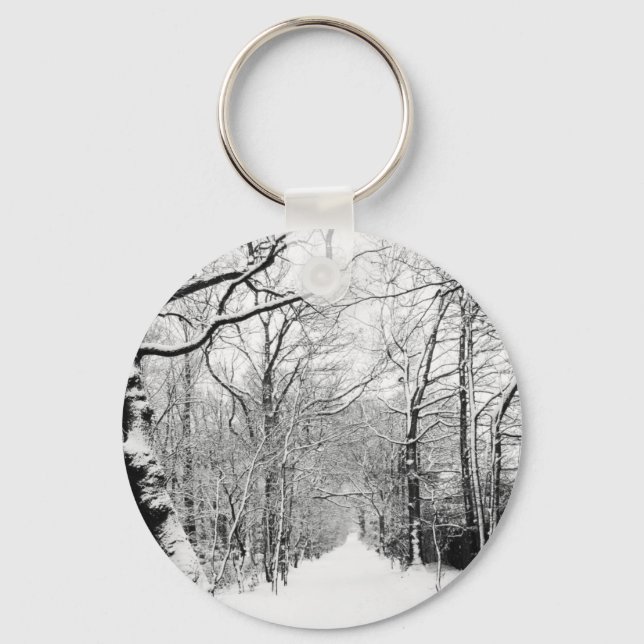 Kall Winter Woodland Nyckelring (Framsida)