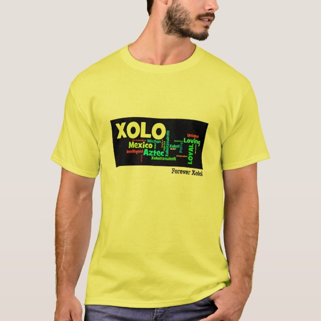 Kall Xolo Wordcloud utslagsplats! T Shirt (Framsida)