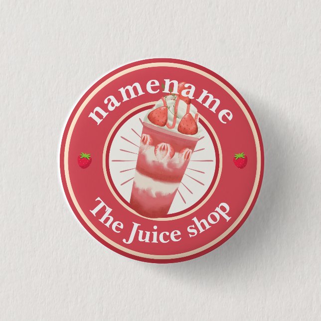 Kall yoghurt Smoothies frujuice Juice logotyp namn Knapp (Framsida)