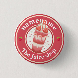 Kall yoghurt Smoothies frujuice Juice logotyp namn Knapp
