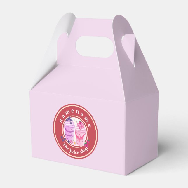 Kall yoghurt Smoothies frukt Juice butiksloggnamn Presentaskar (Framsidan Sidan)