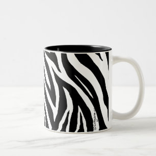 Kall zebra rändermugg Två-Tonad mugg