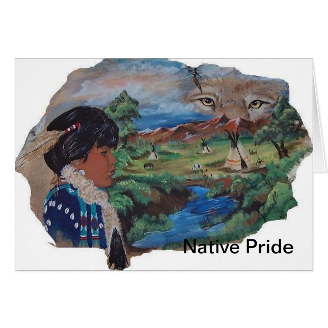 Kalla andarna hälsningskort (Framsidan Horizontal)