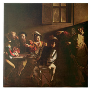 Kalla av St Matthew, c.1598-1601 Kakelplatta