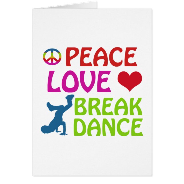 Kalla avbrottsdansdesigner hälsningskort (Framsidan)