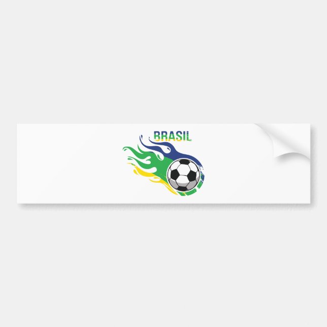 Kalla Brasil Futebol Bildekal (Framsidan)