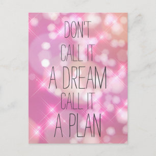 Kalla det en plan - Rosa inspirationsoffert Vykort