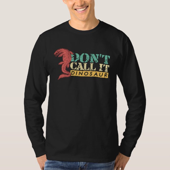 Kalla det inte dinosaurie Mosasaurus Dinosaurie T Shirt (Framsida)