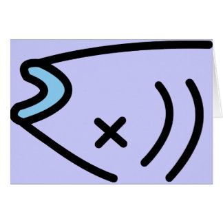 kalla fish. hälsningskort