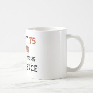 kalla födelsedagdesigner för 75:e kaffemugg