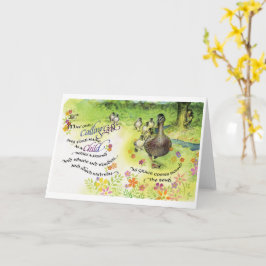 Kalla Gud/Barn, Viktat gratulationskort, 5"x7" Kort