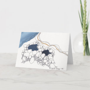 Kalla Hot Springs i NM, Notecard Kort