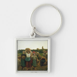 Kalla i gleanersna, 1859 fyrkantig silverfärgad nyckelring