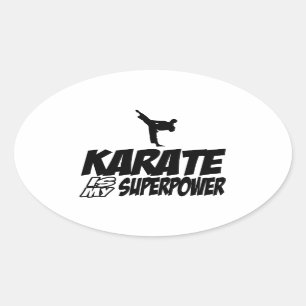 Kalla KARATEdesigner Ovalt Klistermärke