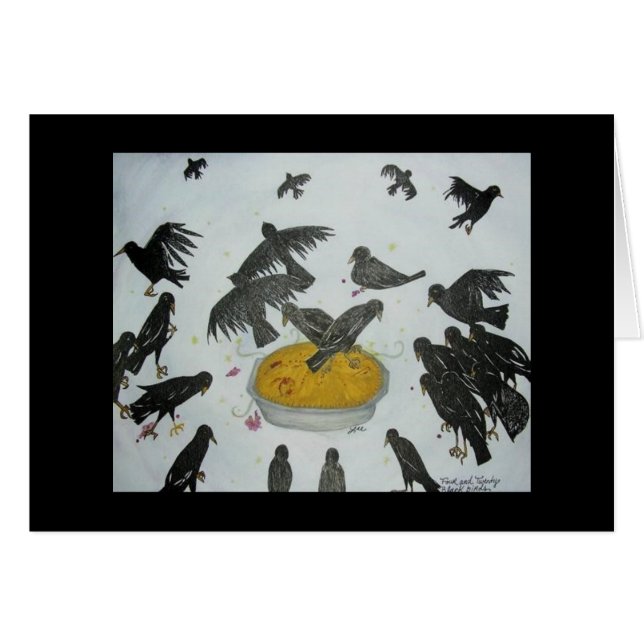 Kalla kråkakortet OBS kort (Framsidan Horizontal)