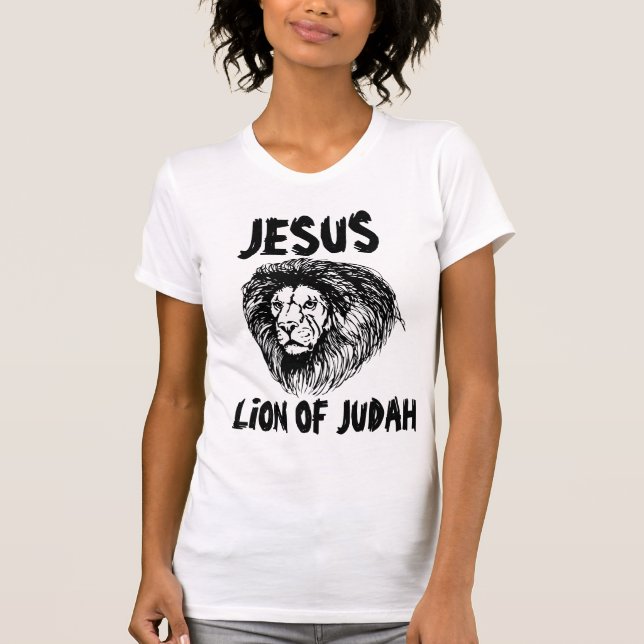 Kalla kristna T-tröja som ÄR LEJONA AV JUDAH T-shirt (Framsida)
