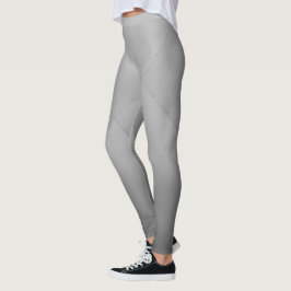 Kalla metalliska Aluminum tallrikargrått Leggings