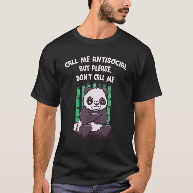 Kalla mig Antisocial, men kalla mig inte Intro T Shirt (Framsida)