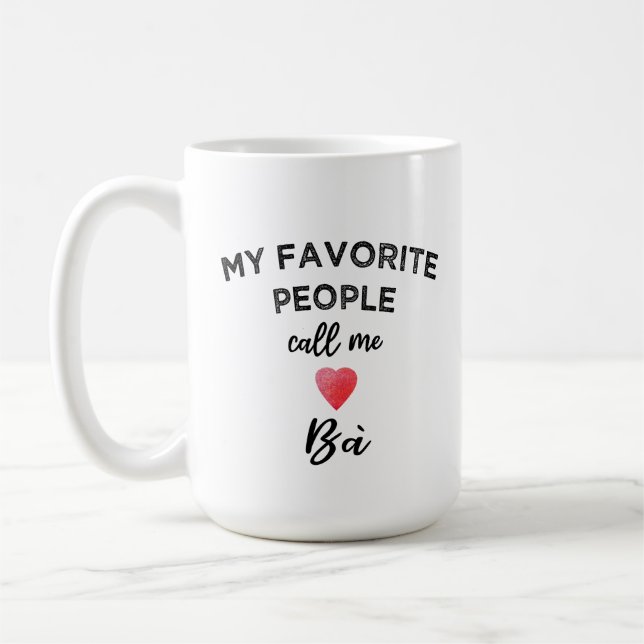 Kalla mig BÀ vietnamesiskt mormorsnamn Kaffemugg (Vänster)