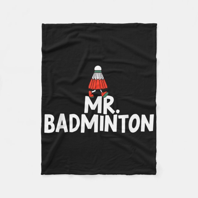 Kalla mig Badminton Player Funny Shuttle Fleecefilt (Framsidan)