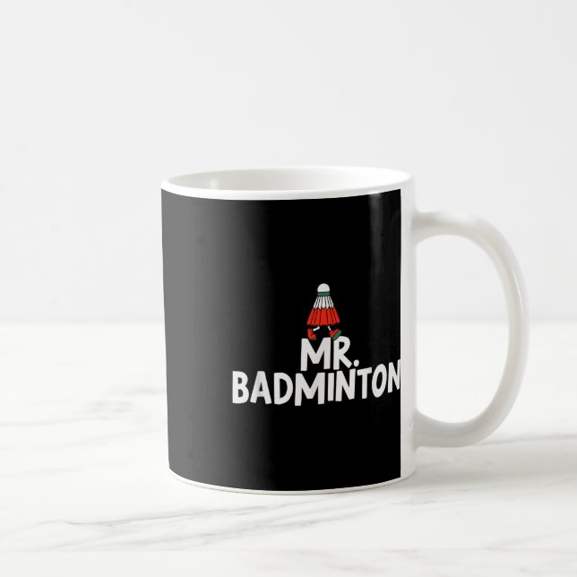 Kalla mig Badminton Player Funny Shuttle Kaffemugg (Höger)