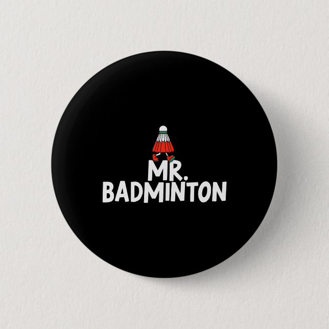 Kalla mig Badminton Player Funny Shuttle Knapp (Framsida)
