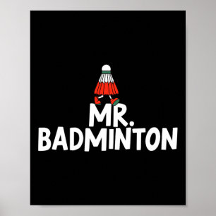 Kalla mig Badminton Player Funny Shuttle Poster