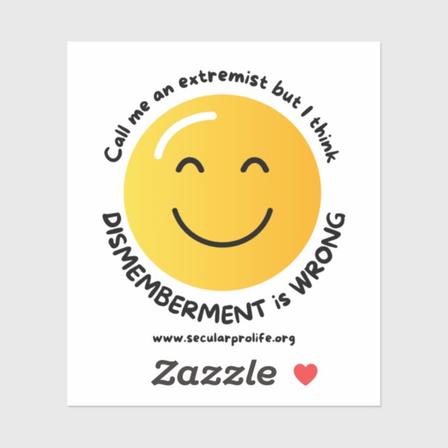 Kalla mig en extremist klistermärken (Ark)