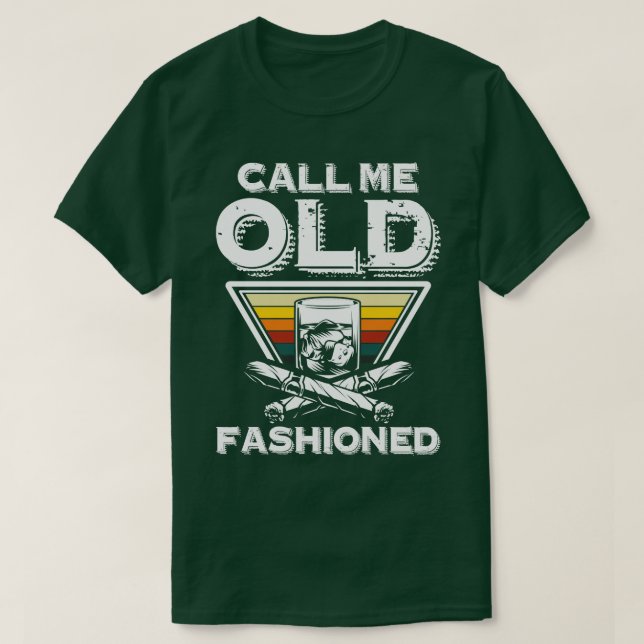 Kalla mig Gamla Fashioned party-gåva T Shirt (Design framsida)
