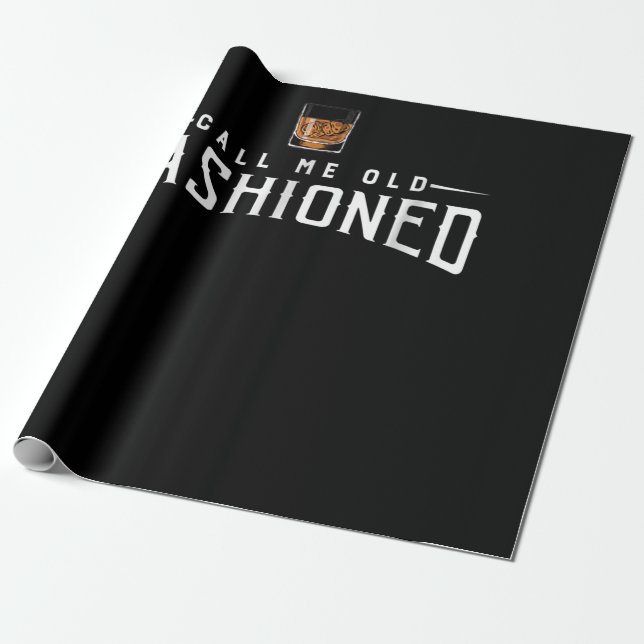 Kalla mig gammal fashioned Whiskey Presentpapper (Utrullad)