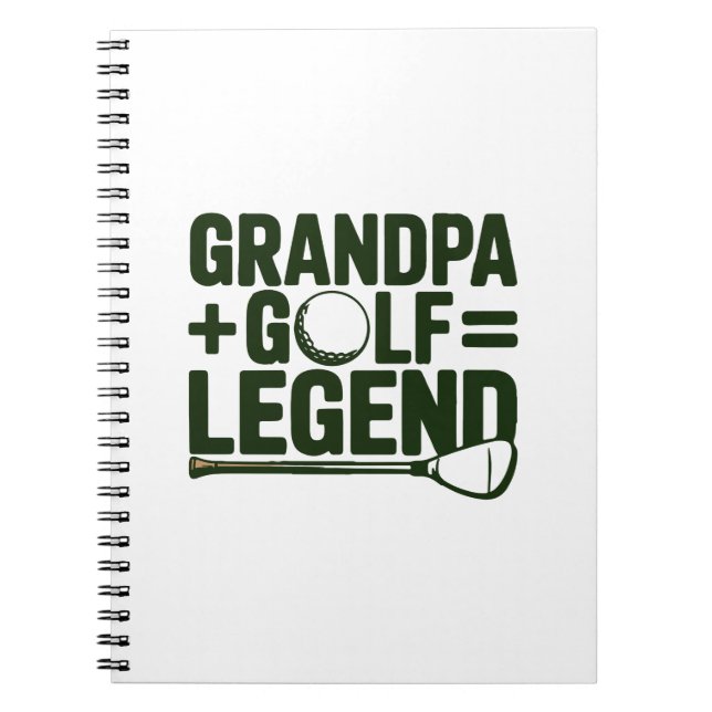 Kalla mig morfar, titta på mig Golf Anteckningsbok (Framsidan)