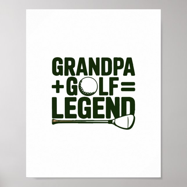 Kalla mig morfar, titta på mig Golf Poster (Framsidan)
