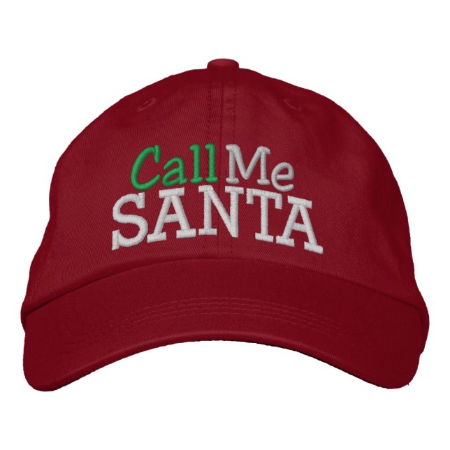Kalla mig SANTA ... ; ) Kap av SRF Broderad Keps (Framsida)