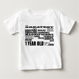 Kalla moderna 1st födelsedagar: Årig största 1 T Shirt