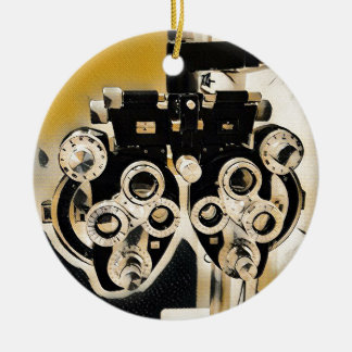 Kalla moderna optometrikerPhoroptor linser Julgransprydnad Keramik