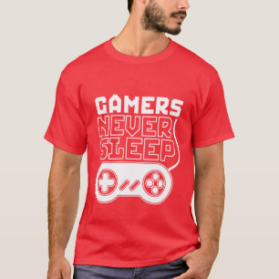 Kalla och roliga skjortaGamers för Gamer T sovar Tee