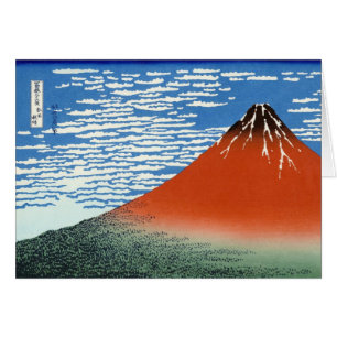 Kalla orientaliska japanska Hokusai Fuji View OBS Kort